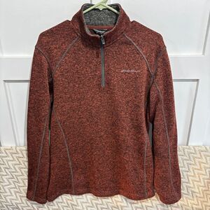 Eddie Bauer Men’s 1/4 Zip Fleece Pullover Sweatshirt